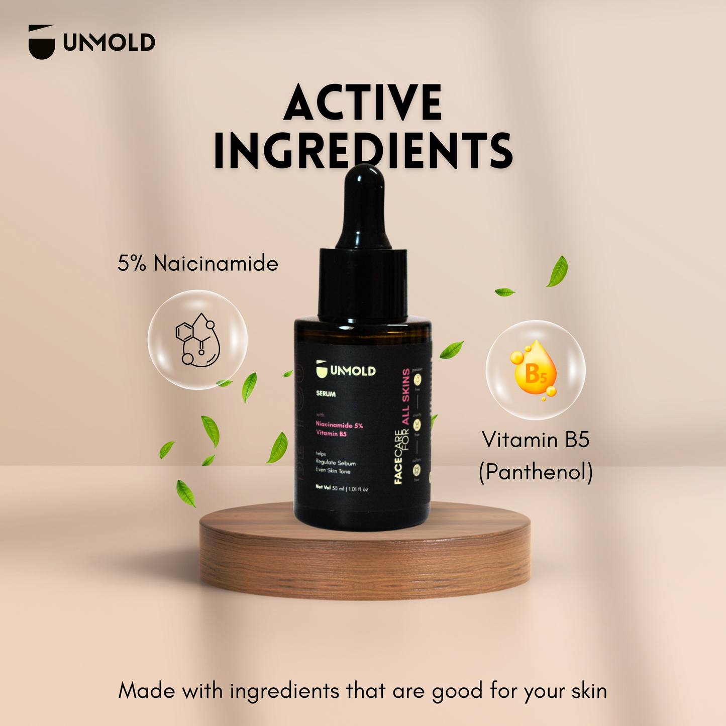 Unmold Face Serum with 5% Niacinamide and Vitamin B5 (30 ml)